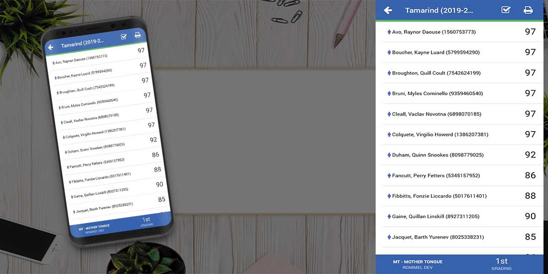 It wil show you the grades for your selected subject and grading period