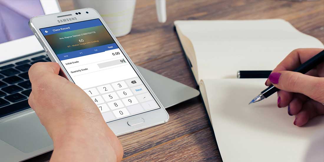 A mobile application is also available so you can create/update class record where ever you are
